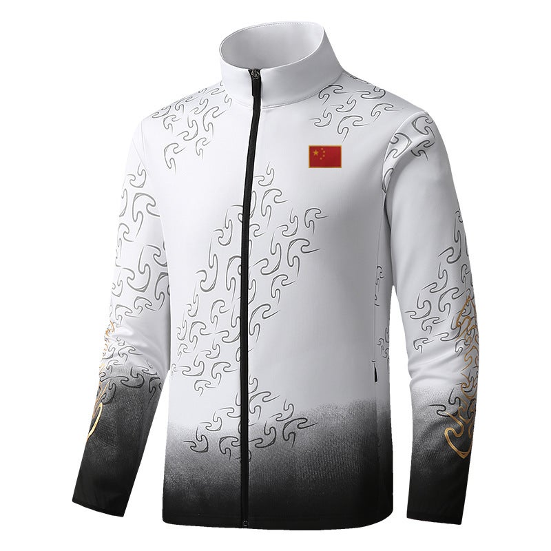 Training Clothing Parent-Child Sportswear Martial Arts Coach Men'S And Women'S Children'S Printed Jacket Coat Printing - Image 3